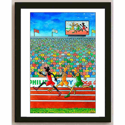 Eshonkulov Maxmudjon Life in Sport Kişiye Özel Sertifikalı Sınırlı Fine Art Karikatür Baskı CAD00012