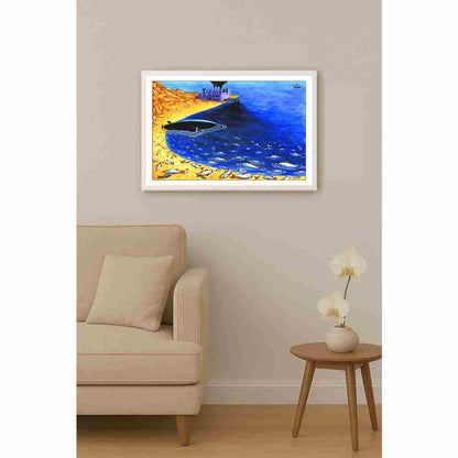 Eshonkulov Maxmudjon Pollution Kişiye Özel Sertifikalı Sınırlı Fine Art Karikatür Baskı CAD00014