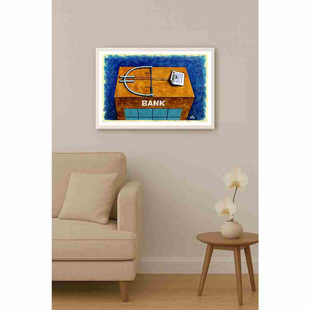 Eshonkulov Maxmudjon Credit Kişiye Özel Sertifikalı Sınırlı Fine Art Karikatür Baskı CAD00015