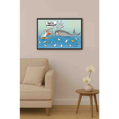 Olexander Dubovskyi Mermaid Kişiye Özel Sertifikalı Sınırlı Fine Art Karikatür Baskı CAD00017