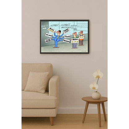 Olexander Dubovskyi All Inclusive Kişiye Özel Sertifikalı Sınırlı Fine Art Karikatür Baskı CAD00018