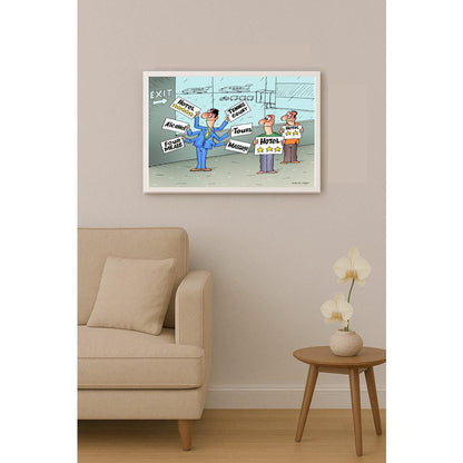 Olexander Dubovskyi All Inclusive Kişiye Özel Sertifikalı Sınırlı Fine Art Karikatür Baskı CAD00018