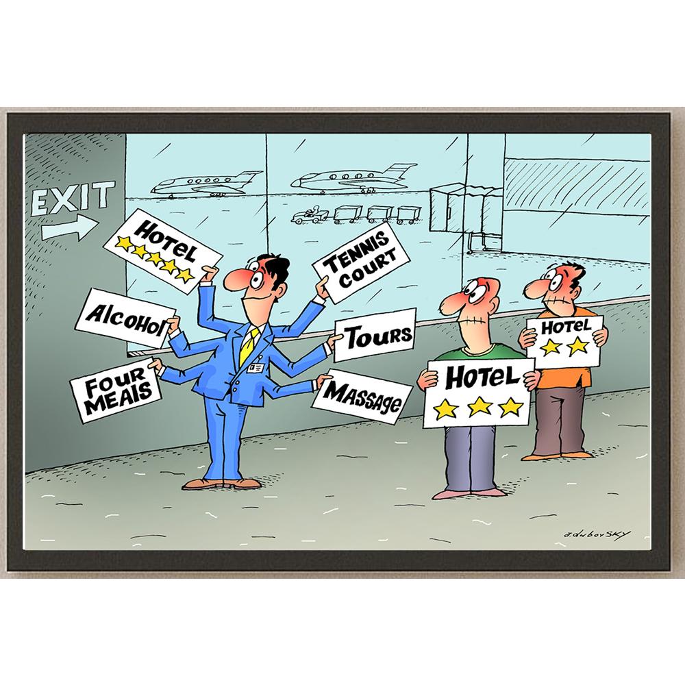 Olexander Dubovskyi All Inclusive Kişiye Özel Sertifikalı Sınırlı Fine Art Karikatür Baskı CAD00018