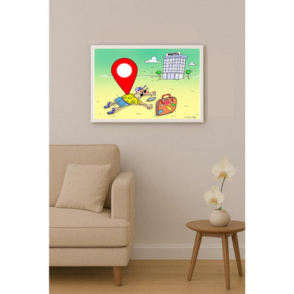 Olexander Dubovskyi Determine Location Kişiye Özel Sertifikalı Sınırlı Fine Art Karikatür Baskı CAD00019