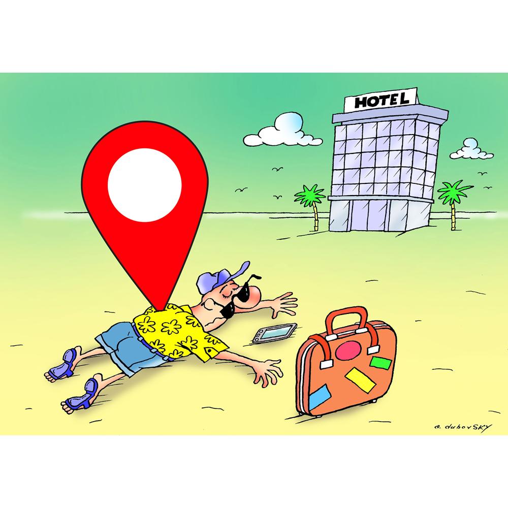 Olexander Dubovskyi Determine Location Kişiye Özel Sertifikalı Sınırlı Fine Art Karikatür Baskı CAD00019