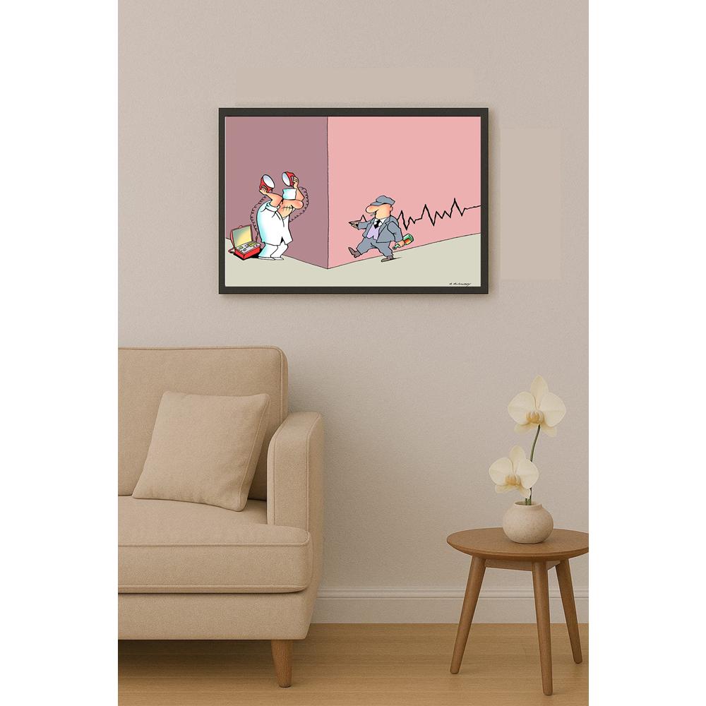 Olexander Dubovskyi Heart Rhythm Kişiye Özel Sertifikalı Sınırlı Fine Art Karikatür Baskı CAD00020