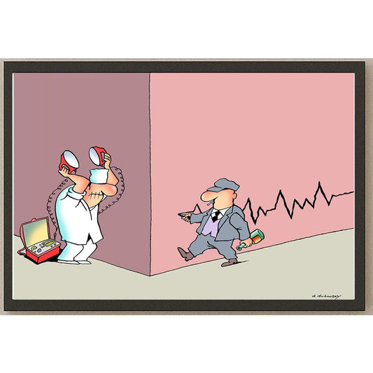 Olexander Dubovskyi Heart Rhythm Kişiye Özel Sertifikalı Sınırlı Fine Art Karikatür Baskı CAD00020