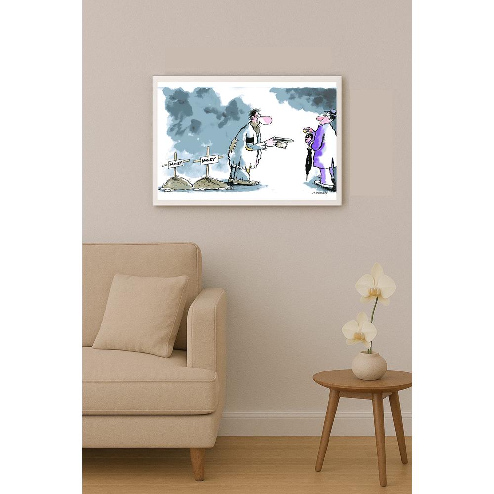 Olexander Dubovskyi Money Kişiye Özel Sertifikalı Sınırlı Fine Art Karikatür Baskı CAD00021