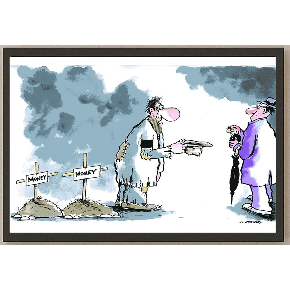 Olexander Dubovskyi Money Kişiye Özel Sertifikalı Sınırlı Fine Art Karikatür Baskı CAD00021