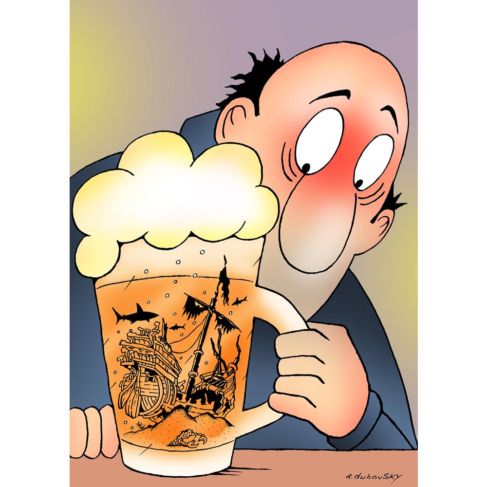 Olexander Dubovskyi Pirates Of The Caribbean Kişiye Özel Sertifikalı Sınırlı Fine Art Karikatür Baskı CAD00022