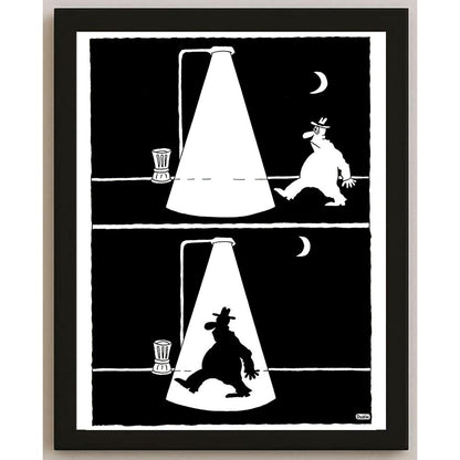 Olexander Dubovskyi Shadow Kişiye Özel Sertifikalı Sınırlı Fine Art Karikatür Baskı CAD00023