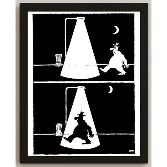 Olexander Dubovskyi Shadow Kişiye Özel Sertifikalı Sınırlı Fine Art Karikatür Baskı CAD00023