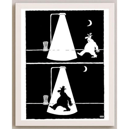 Olexander Dubovskyi Shadow Kişiye Özel Sertifikalı Sınırlı Fine Art Karikatür Baskı CAD00023