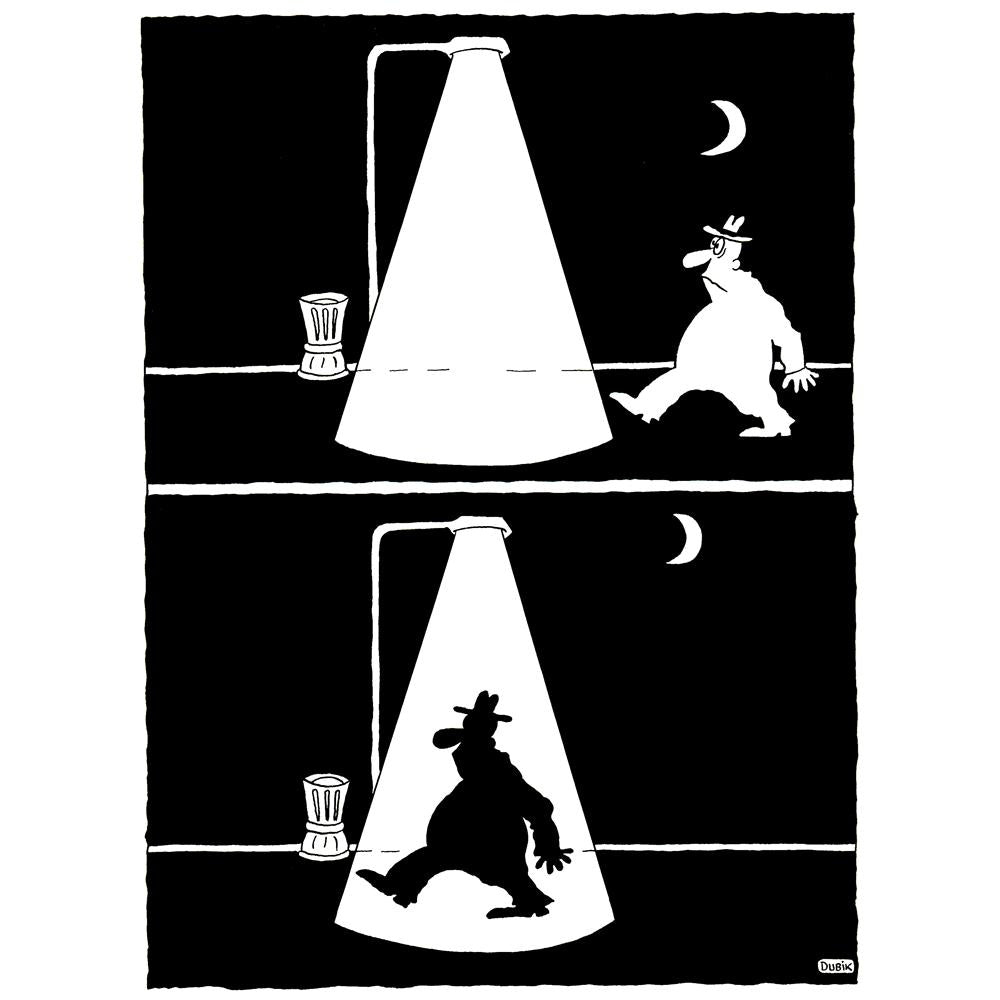 Olexander Dubovskyi Shadow Kişiye Özel Sertifikalı Sınırlı Fine Art Karikatür Baskı CAD00023