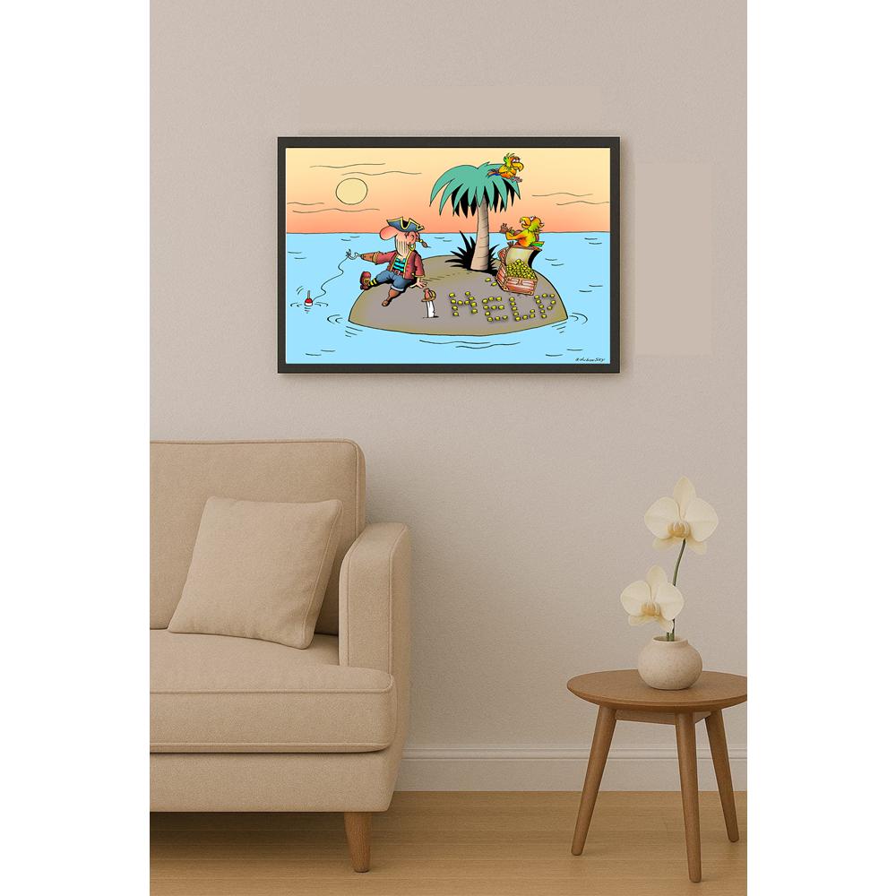 Olexander Dubovskyi The Life Of Pirates Kişiye Özel Sertifikalı Sınırlı Fine Art Karikatür Baskı CAD00025