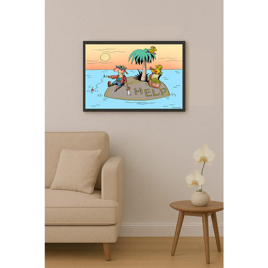 Olexander Dubovskyi The Life Of Pirates Kişiye Özel Sertifikalı Sınırlı Fine Art Karikatür Baskı CAD00025