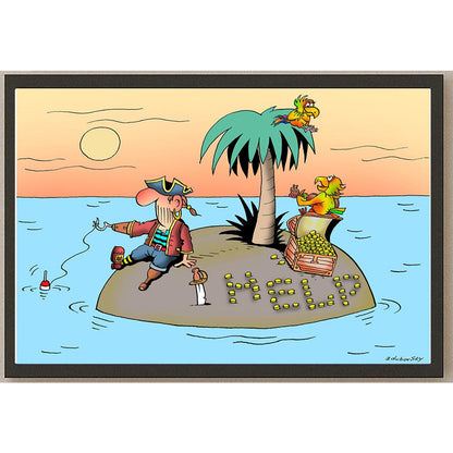 Olexander Dubovskyi The Life Of Pirates Kişiye Özel Sertifikalı Sınırlı Fine Art Karikatür Baskı CAD00025