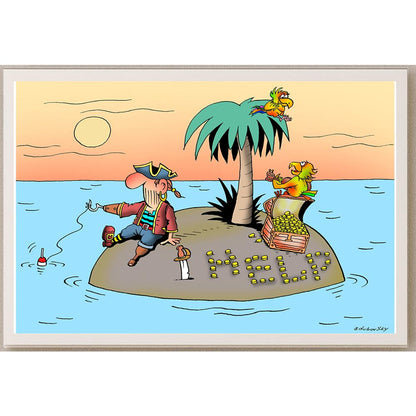 Olexander Dubovskyi The Life Of Pirates Kişiye Özel Sertifikalı Sınırlı Fine Art Karikatür Baskı CAD00025