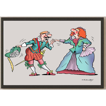 Olexander Dubovskyi Mermaid Kişiye Özel Sertifikalı Sınırlı Fine Art Karikatür Baskı CAD00026