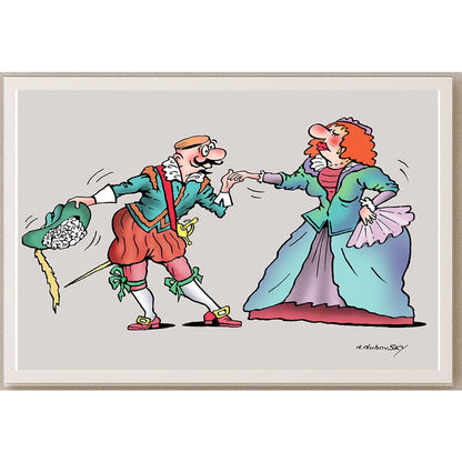 Olexander Dubovskyi Mermaid Kişiye Özel Sertifikalı Sınırlı Fine Art Karikatür Baskı CAD00026