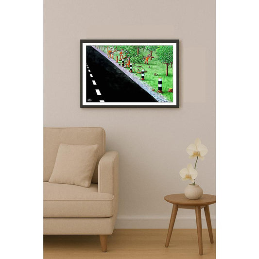 Eshonkulov Maxmudjon Road Kişiye Özel Sertifikalı Sınırlı Fine Art Karikatür Baskı CAD00028