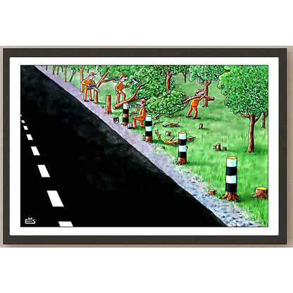 Eshonkulov Maxmudjon Road Kişiye Özel Sertifikalı Sınırlı Fine Art Karikatür Baskı CAD00028