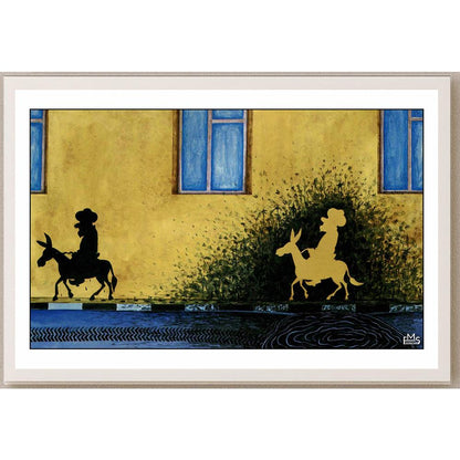 Eshonkulov Maxmudjon Hodja Nasreddin Kişiye Özel Sertifikalı Sınırlı Fine Art Karikatür Baskı CAD00029