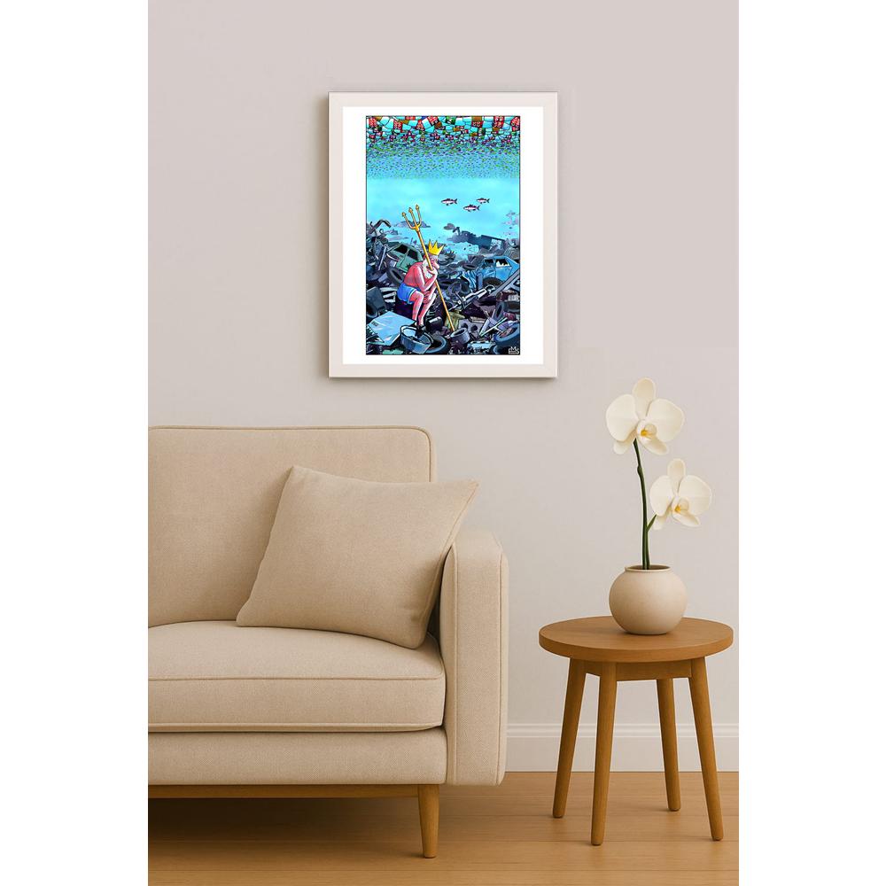 Eshonkulov Maxmudjon Neptun Kişiye Özel Sertifikalı Sınırlı Fine Art Karikatür Baskı CAD00030