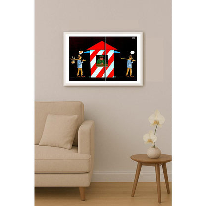 Eshonkulov Maxmudjon Customs Kişiye Özel Sertifikalı Sınırlı Fine Art Karikatür Baskı CAD00031