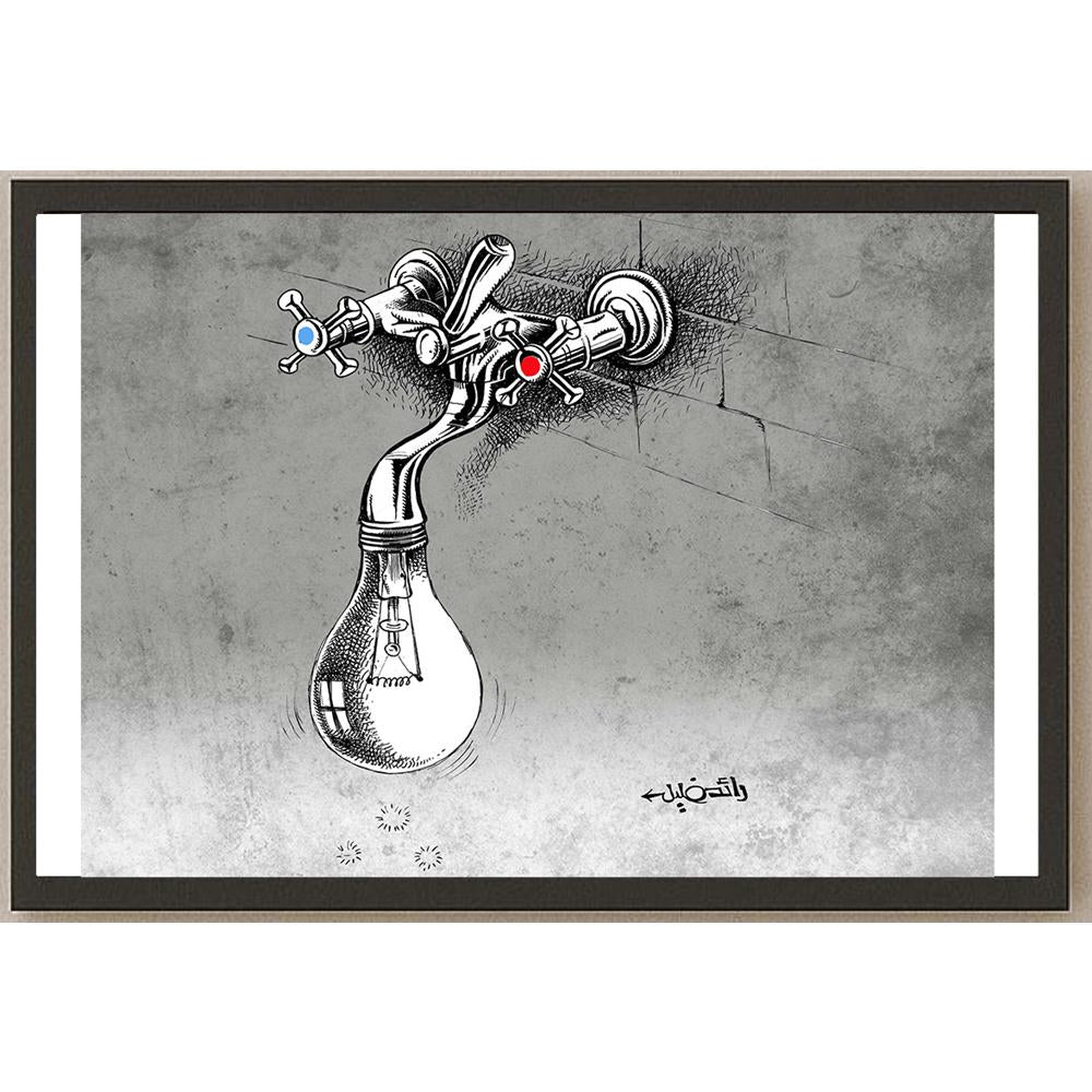 Raed Khalil Kişiye Özel Sertifikalı Sınırlı Fine Art Karikatür Baskı CAD00034