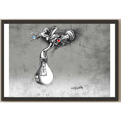 Raed Khalil Kişiye Özel Sertifikalı Sınırlı Fine Art Karikatür Baskı CAD00034