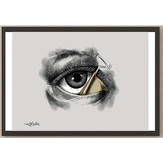 Raed Khalil Kişiye Özel Sertifikalı Sınırlı Fine Art Karikatür Baskı CAD00036