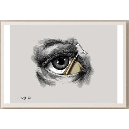 Raed Khalil Kişiye Özel Sertifikalı Sınırlı Fine Art Karikatür Baskı CAD00036