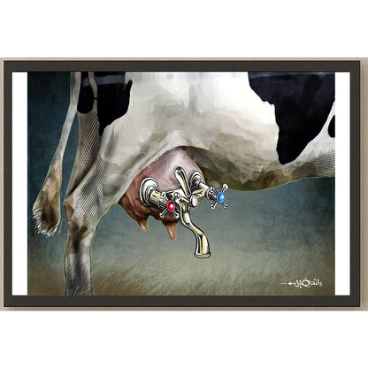 Raed Khalil Kişiye Özel Sertifikalı Sınırlı Fine Art Karikatür Baskı CAD00039