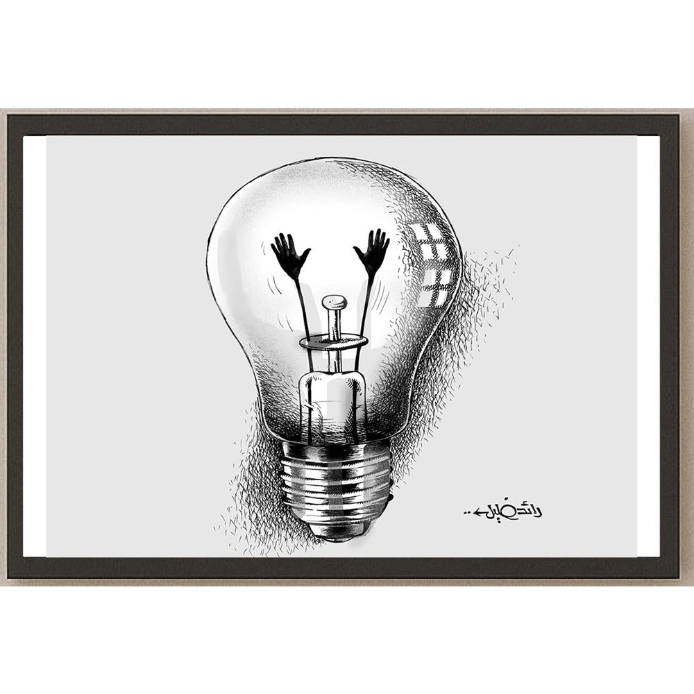 Raed Khalil Kişiye Özel Sertifikalı Sınırlı Fine Art Karikatür Baskı CAD00040
