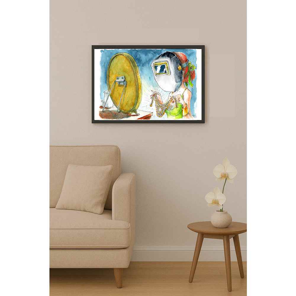 Liviu Stanila Brightness Mask Kişiye Özel Sertifikalı Sınırlı Fine Art Karikatür Baskı CAD00048