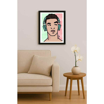 Duygu Sönmez Dinle Kişiye Özel Sertifikalı Sınırlı Fine Art Karikatür Baskı CAD00056