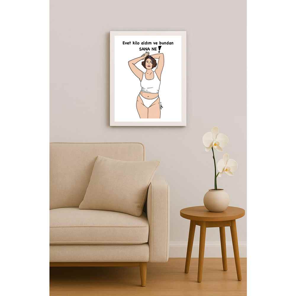 Duygu Sönmez Kilo Kişiye Özel Sertifikalı Sınırlı Fine Art Karikatür Baskı CAD00059
