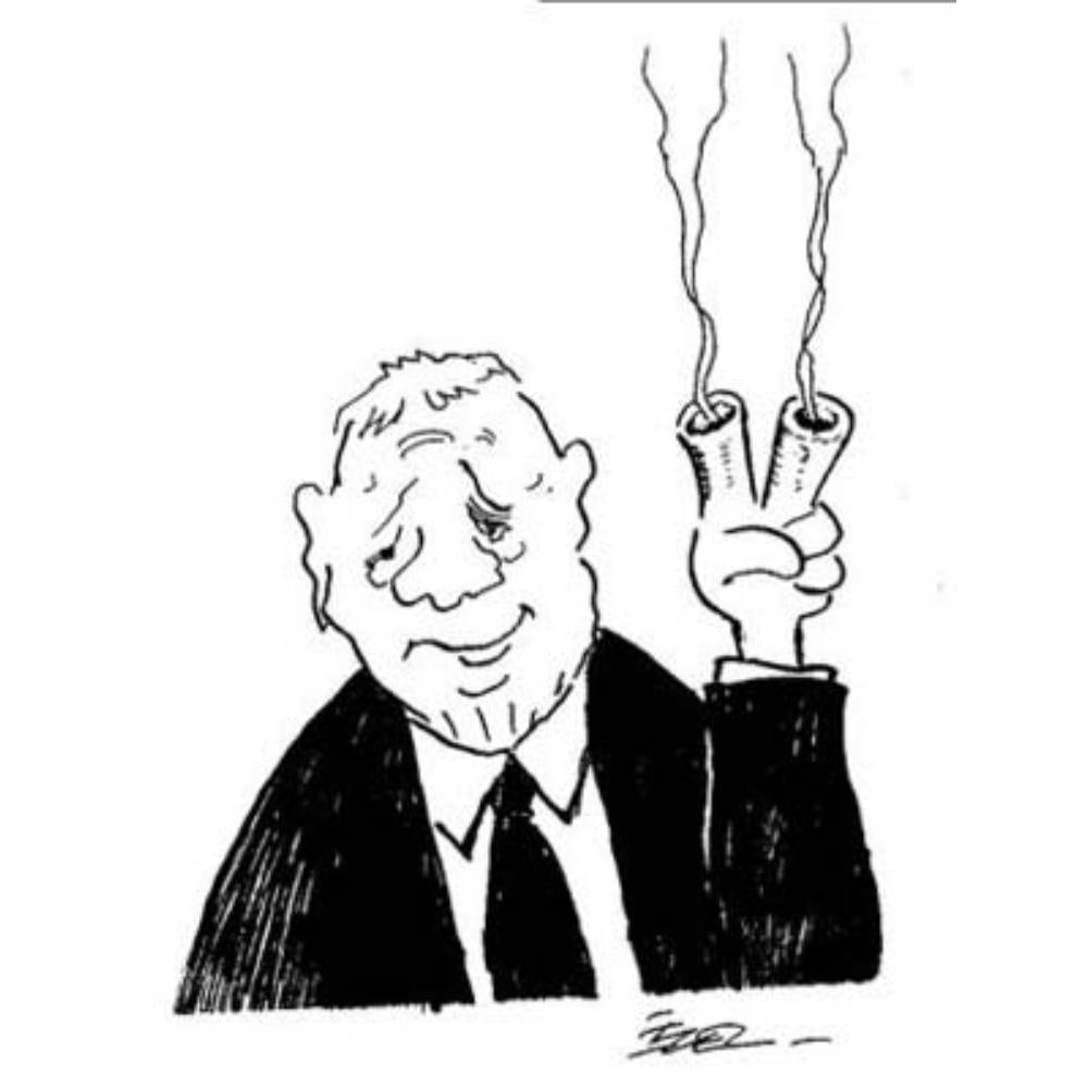 İzel Rozental Zafer Kişiye Özel Sertifikalı Sınırlı Fine Art Karikatür Baskı CAD00062