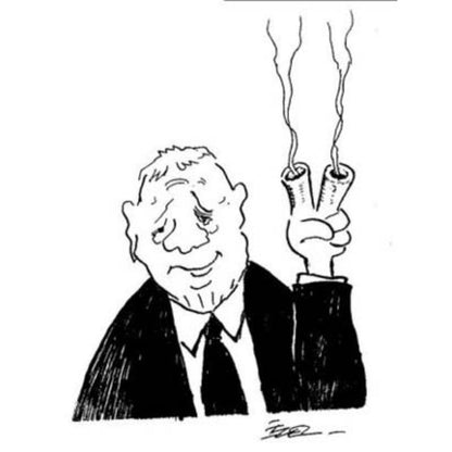 İzel Rozental Zafer Kişiye Özel Sertifikalı Sınırlı Fine Art Karikatür Baskı CAD00062