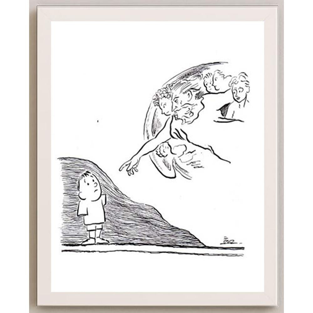 İzel Rozental Savaş Bitti Kişiye Özel Sertifikalı Sınırlı Fine Art Karikatür Baskı CAD00064