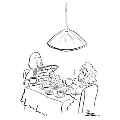 İzel Rozental Duvar İşleri Kişiye Özel Sertifikalı Sınırlı Fine Art Karikatür Baskı CAD00067