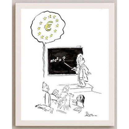 İzel Rozental Euro Enerji Kişiye Özel Sertifikalı Sınırlı Fine Art Karikatür Baskı CAD00069