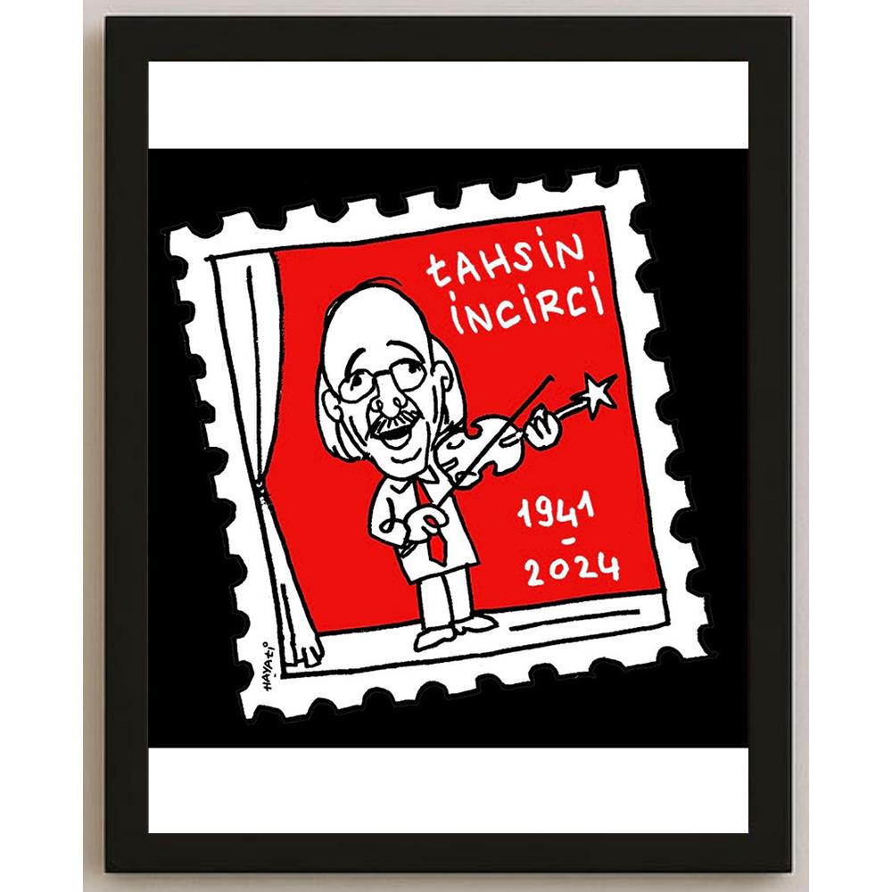 Hayati Boyacıoğlu Kişiye Özel Sertifikalı Sınırlı Fine Art Karikatür Baskı CAD00076