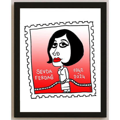 Hayati Boyacıoğlu Kişiye Özel Sertifikalı Sınırlı Fine Art Karikatür Baskı CAD00077