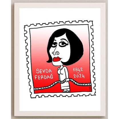 Hayati Boyacıoğlu Kişiye Özel Sertifikalı Sınırlı Fine Art Karikatür Baskı CAD00077
