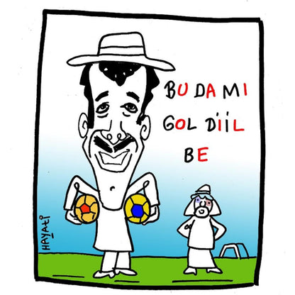 Hayati Boyacıoğlu Kişiye Özel Sertifikalı Sınırlı Fine Art Karikatür Baskı CAD00080