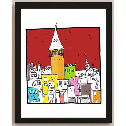 Hayati Boyacıoğlu Kişiye Özel Sertifikalı Sınırlı Fine Art Karikatür Baskı CAD00085