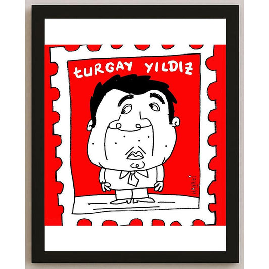 Hayati Boyacıoğlu Kişiye Özel Sertifikalı Sınırlı Fine Art Karikatür Baskı CAD00088