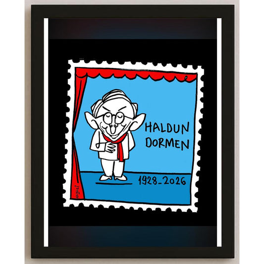 Hayati Boyacıoğlu Kişiye Özel Sertifikalı Sınırlı Fine Art Karikatür Baskı CAD00091
